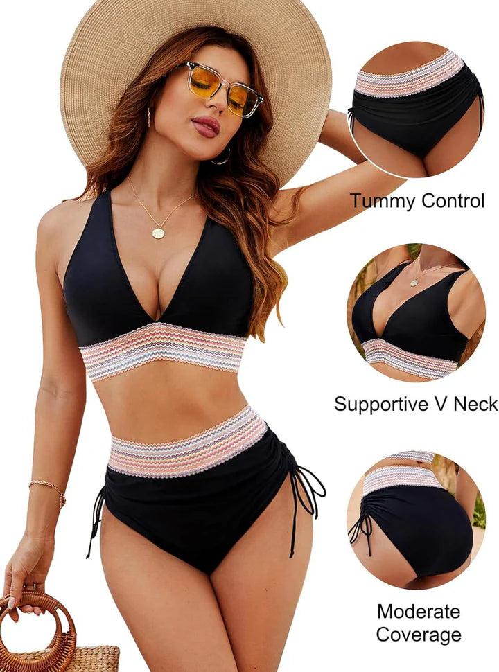 Corrigerende Bikini voor Dames | Shapewear Zwemkleding met Buikcontrole en Stevige Ondersteuning