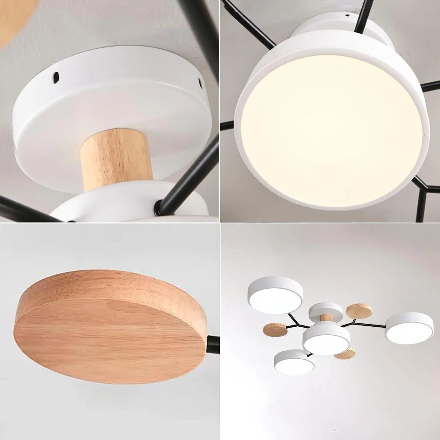 Moderne Ronde LED Plafondlamp van IJzer | Half-inbouw Designlamp voor Woonkamer of Eetkamer – IronHalo LED