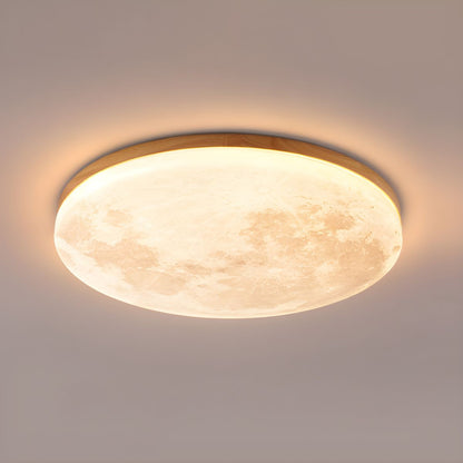 Art Deco Ronde LED Plafondlamp met Maanlicht Effect | Sfeervolle Verlichting voor Woonkamer – LunaDeco Ceiling Light