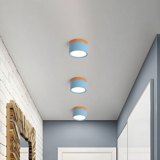 Kleine Cilinder Plafondlamp | Moderne Flush Mount Lamp voor Hal, Toilet of Overloop – MiniTube Ceiling Light