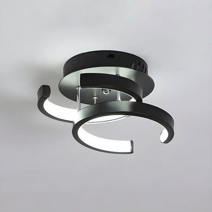 Moderne Witte Metalen LED Plafondlamp | Strak Design voor Woonkamer, Hal of Slaapkamer – WhiteBeam LED