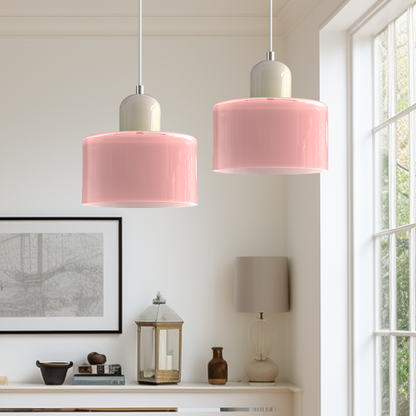 Bauhaus Hanglamp van Glas | Creatieve Designlamp in Retro Stijl voor Eetkamer of Woonruimte – BauGlow Pendant