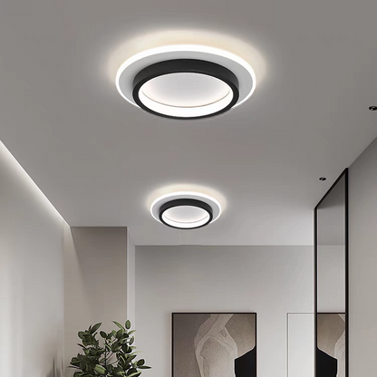 Ronde LED Plafondlamp voor Hal | Metalen & Acryl Designlamp voor Gang of Overloop – HaloPath LED