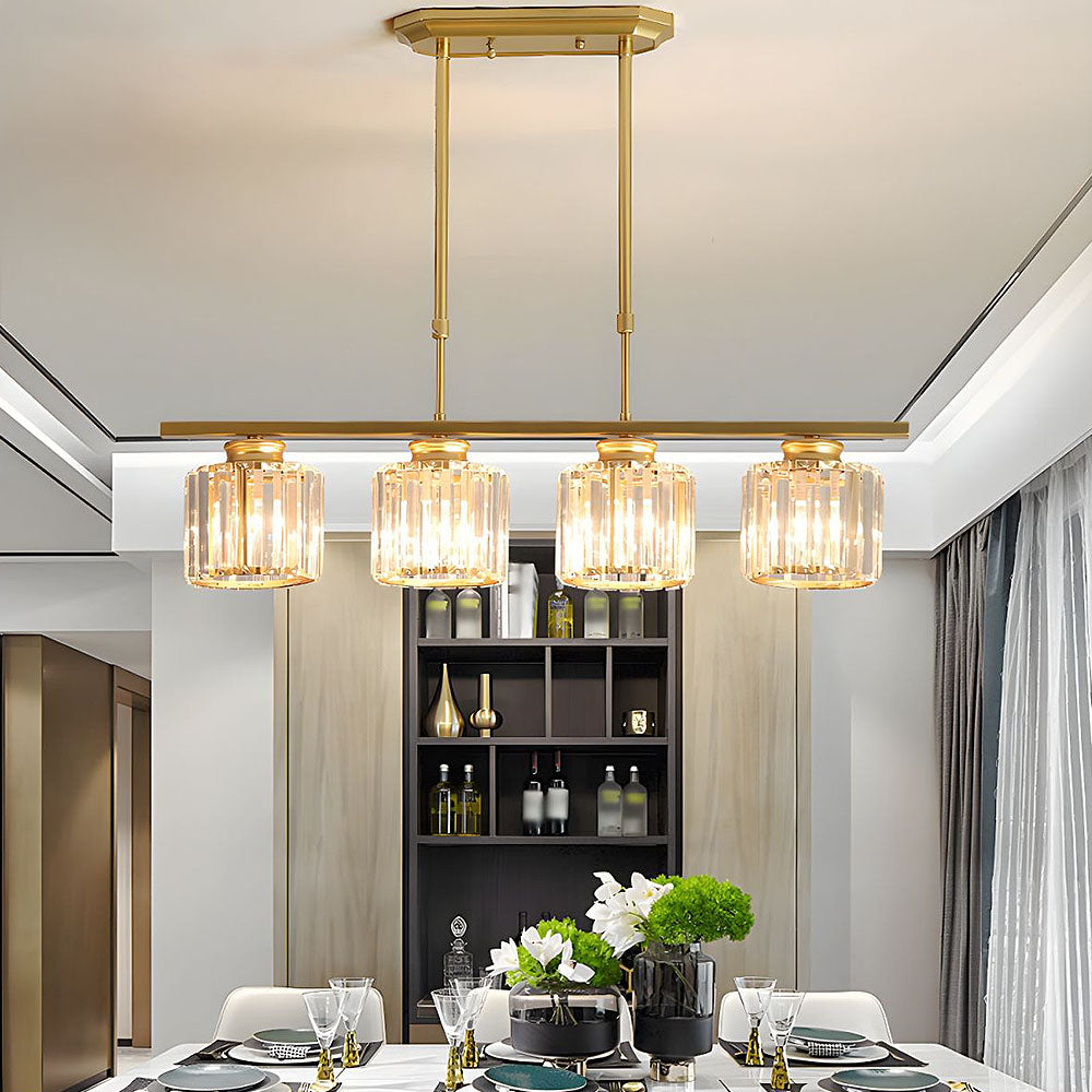 Moderne Art Deco Glazen Hanglampen | Stijlvolle Verlichting voor Keukeneiland of Eettafel – DecoGlow
