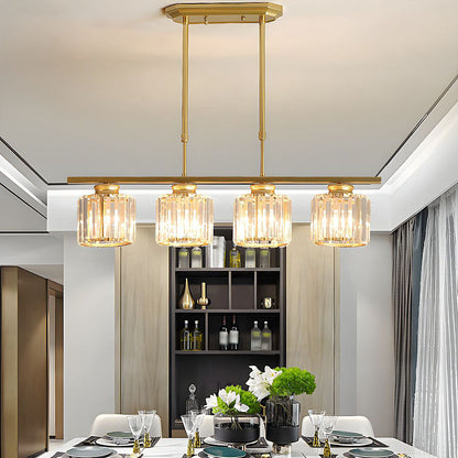 Moderne Art Deco Glazen Hanglampen | Stijlvolle Verlichting voor Keukeneiland of Eettafel – DecoGlow
