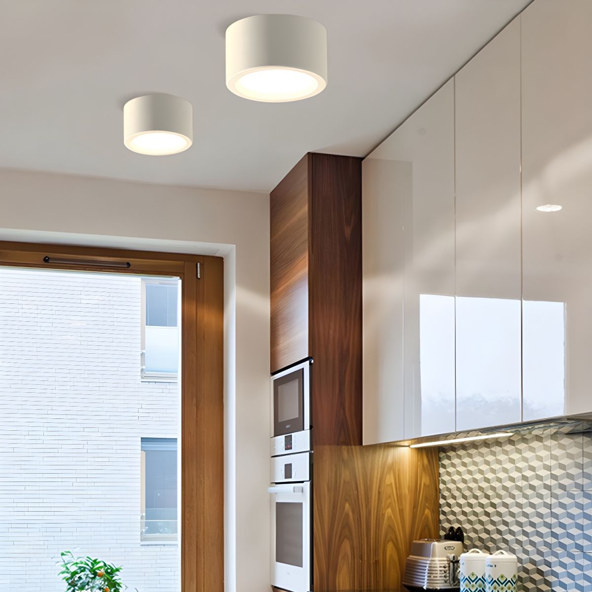 Scandinavische Opbouw Plafondlamp | Moderne Flush LED Verlichting voor Binnen – NordicBeam