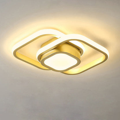 Minimalistische LED Plafondlamp met Dubbele Ring | Modern Design voor Woonkamer of Slaapkamer – TwinHalo LED