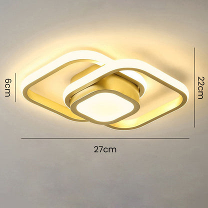 Minimalistische LED Plafondlamp met Dubbele Ring | Modern Design voor Woonkamer of Slaapkamer – TwinHalo LED