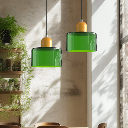 Bauhaus Hanglamp van Glas | Creatieve Designlamp in Retro Stijl voor Eetkamer of Woonruimte – BauGlow Pendant