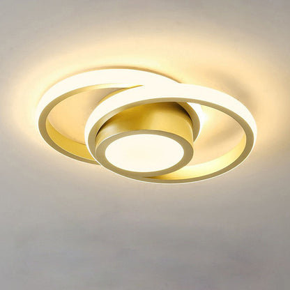 Minimalistische LED Plafondlamp met Dubbele Ring | Modern Design voor Woonkamer of Slaapkamer – TwinHalo LED