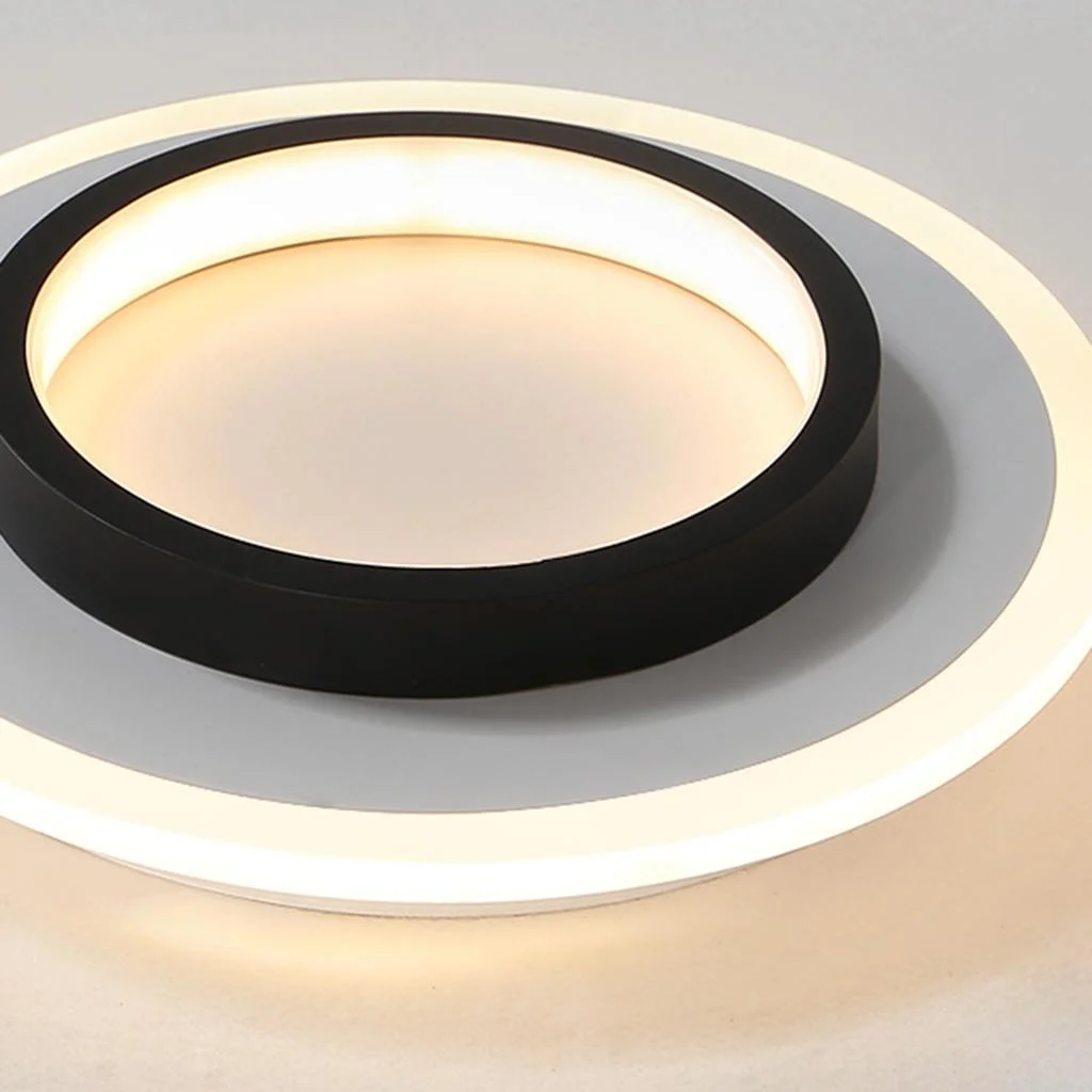 Ronde LED Plafondlamp voor Hal | Metalen & Acryl Designlamp voor Gang of Overloop – HaloPath LED