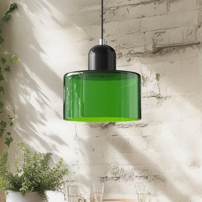 Bauhaus Hanglamp van Glas | Creatieve Designlamp in Retro Stijl voor Eetkamer of Woonruimte – BauGlow Pendant