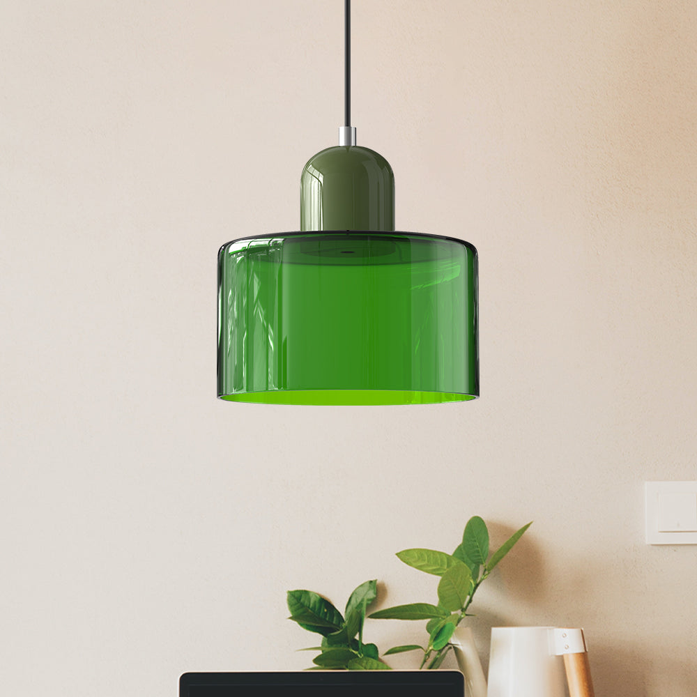 Bauhaus Hanglamp van Glas | Creatieve Designlamp in Retro Stijl voor Eetkamer of Woonruimte – BauGlow Pendant