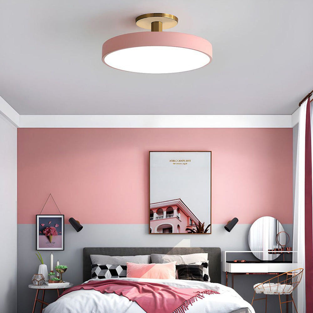 Eenvoudige Ronde Flush Plafondlamp | Minimalistisch LED Design voor Woonkamer of Hal – SimplicityGlow