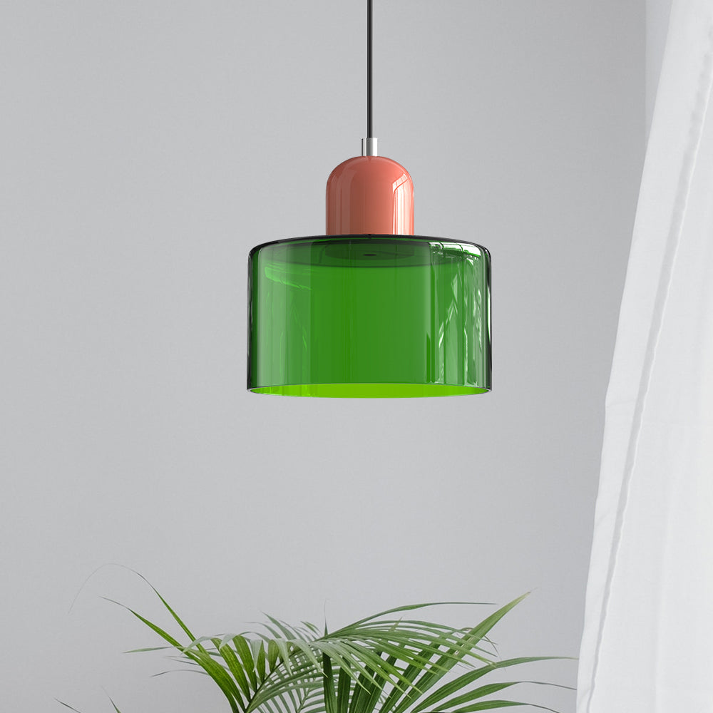 Bauhaus Hanglamp van Glas | Creatieve Designlamp in Retro Stijl voor Eetkamer of Woonruimte – BauGlow Pendant