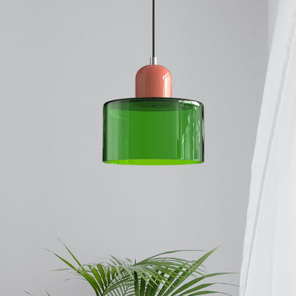 Bauhaus Hanglamp van Glas | Creatieve Designlamp in Retro Stijl voor Eetkamer of Woonruimte – BauGlow Pendant