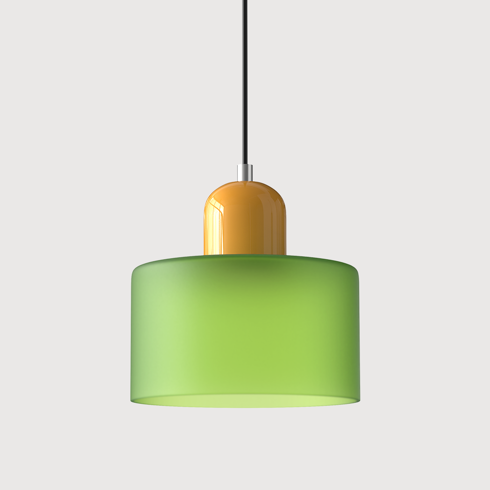 Bauhaus Hanglamp van Glas | Creatieve Designlamp in Retro Stijl voor Eetkamer of Woonruimte – BauGlow Pendant