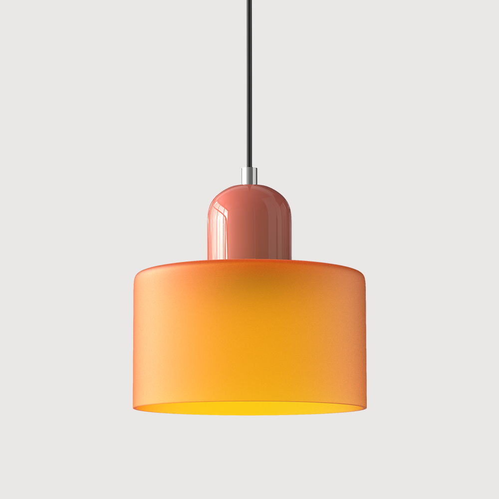 Bauhaus Hanglamp van Glas | Creatieve Designlamp in Retro Stijl voor Eetkamer of Woonruimte – BauGlow Pendant