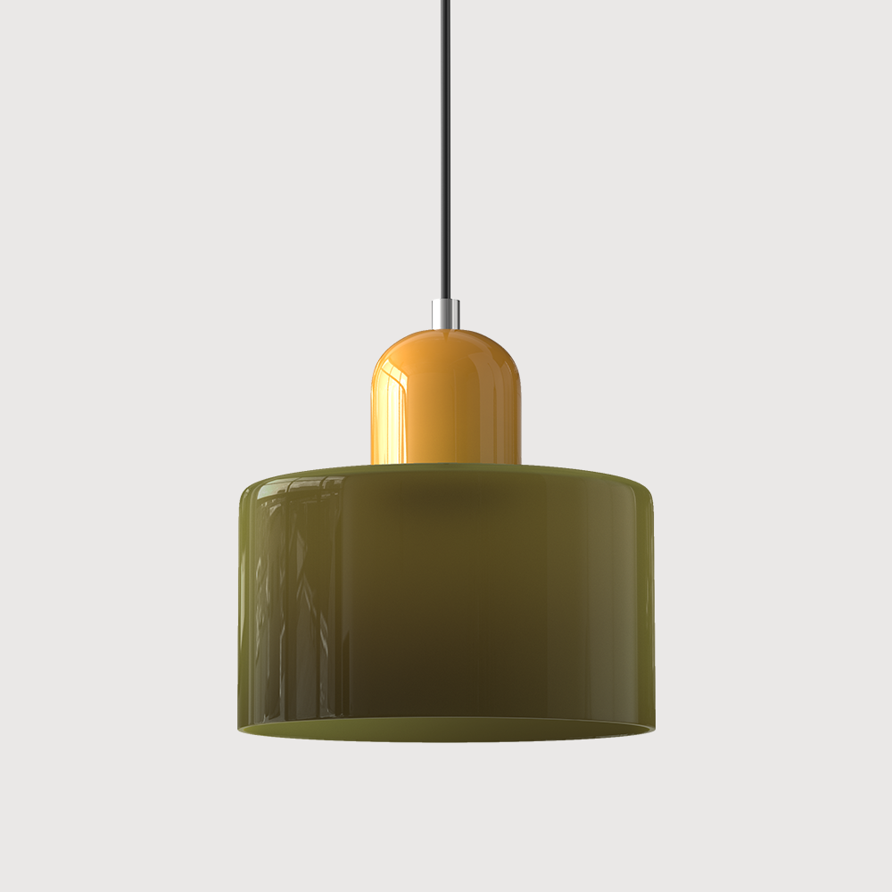 Bauhaus Hanglamp van Glas | Creatieve Designlamp in Retro Stijl voor Eetkamer of Woonruimte – BauGlow Pendant