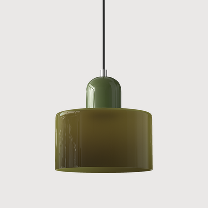 Bauhaus Hanglamp van Glas | Creatieve Designlamp in Retro Stijl voor Eetkamer of Woonruimte – BauGlow Pendant
