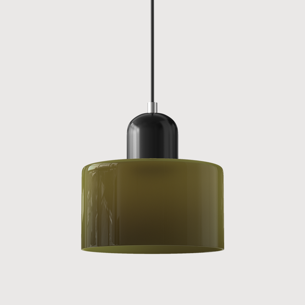 Bauhaus Hanglamp van Glas | Creatieve Designlamp in Retro Stijl voor Eetkamer of Woonruimte – BauGlow Pendant