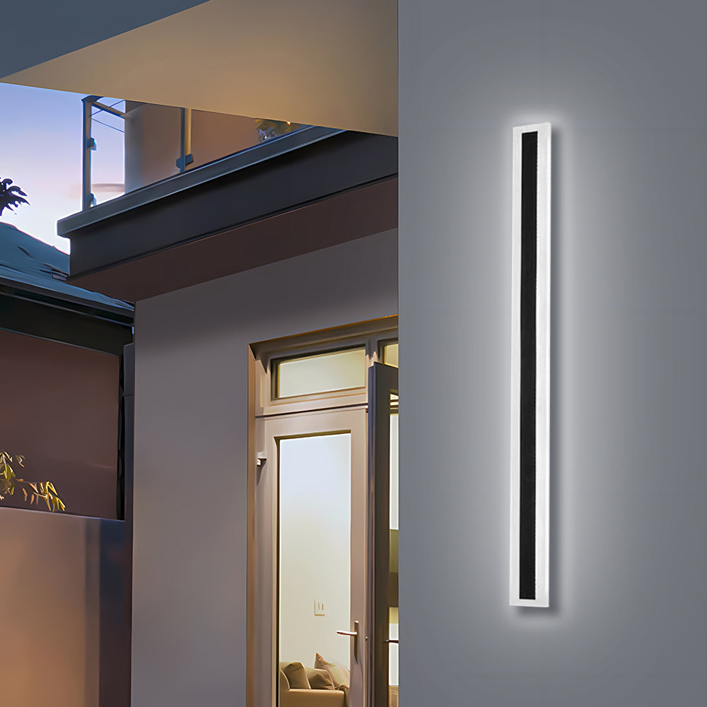 IP65 Zwarte LED Buitenlamp | Moderne Minimalistische Wandlamp van Acryl voor Tuin of Gevel – AcriGlow Outdoor