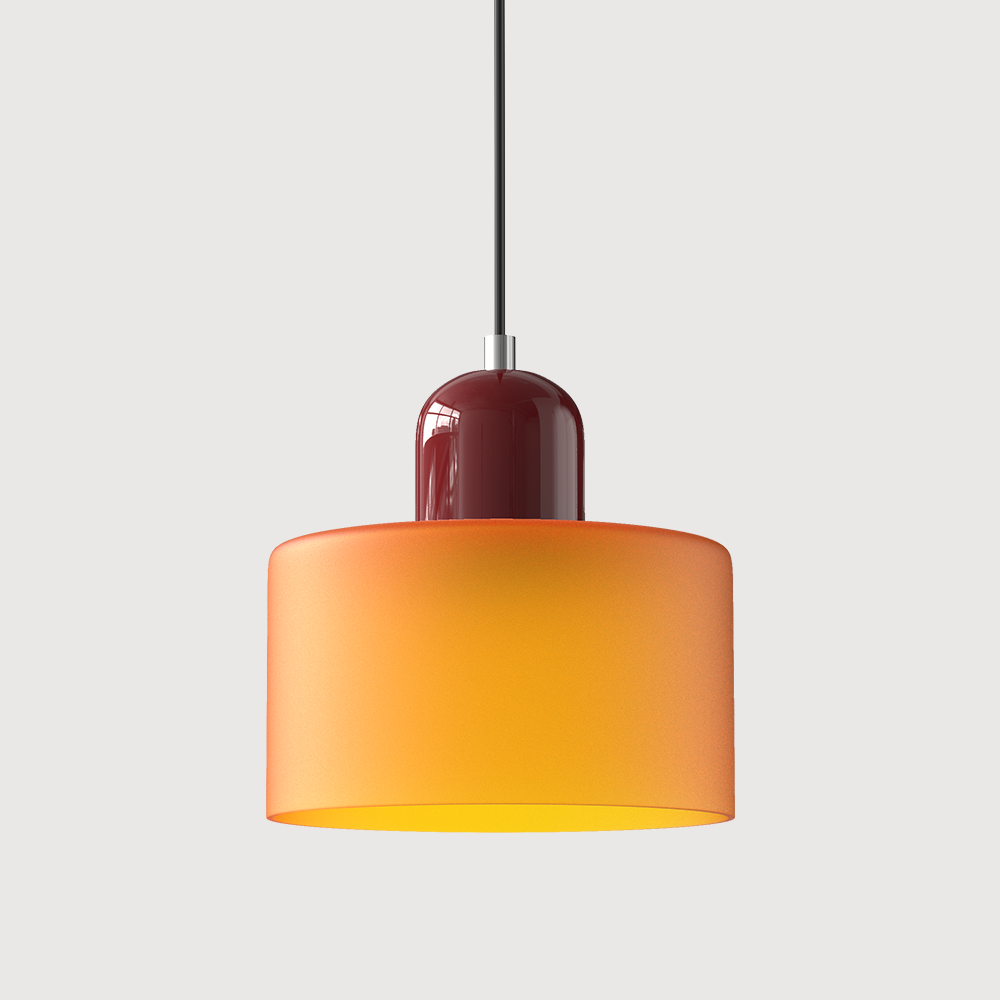 Bauhaus Hanglamp van Glas | Creatieve Designlamp in Retro Stijl voor Eetkamer of Woonruimte – BauGlow Pendant