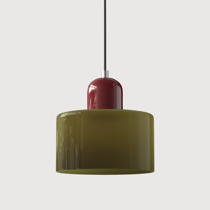 Bauhaus Hanglamp van Glas | Creatieve Designlamp in Retro Stijl voor Eetkamer of Woonruimte – BauGlow Pendant