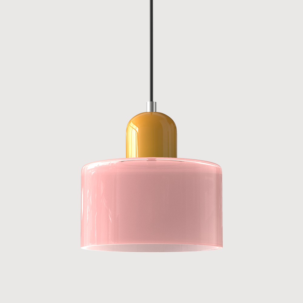 Bauhaus Hanglamp van Glas | Creatieve Designlamp in Retro Stijl voor Eetkamer of Woonruimte – BauGlow Pendant