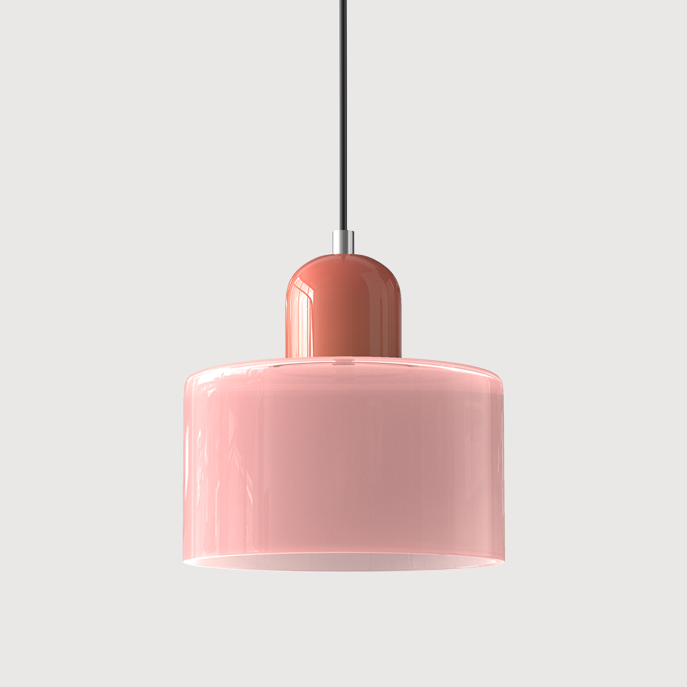 Bauhaus Hanglamp van Glas | Creatieve Designlamp in Retro Stijl voor Eetkamer of Woonruimte – BauGlow Pendant