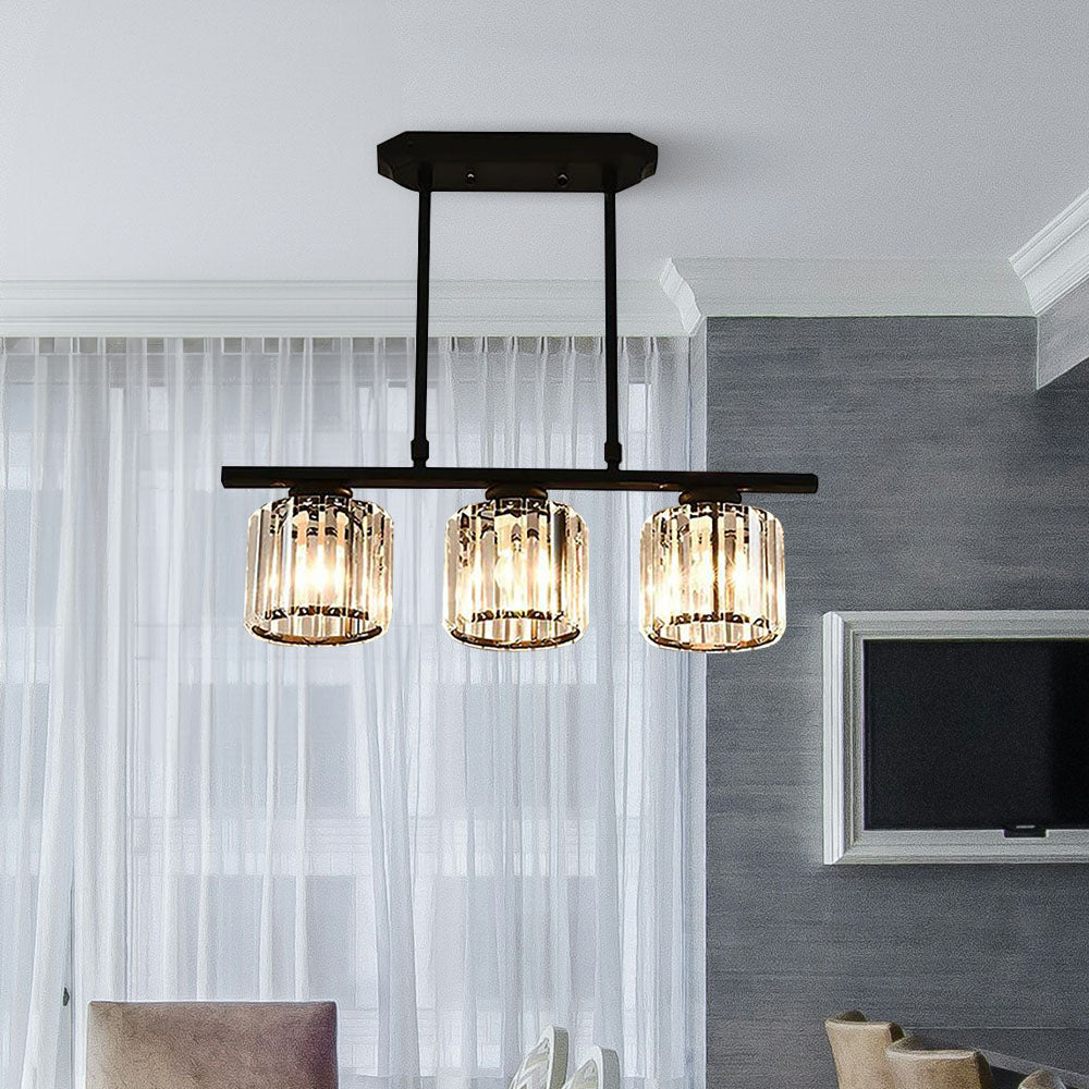 Moderne Art Deco Glazen Hanglampen | Stijlvolle Verlichting voor Keukeneiland of Eettafel – DecoGlow