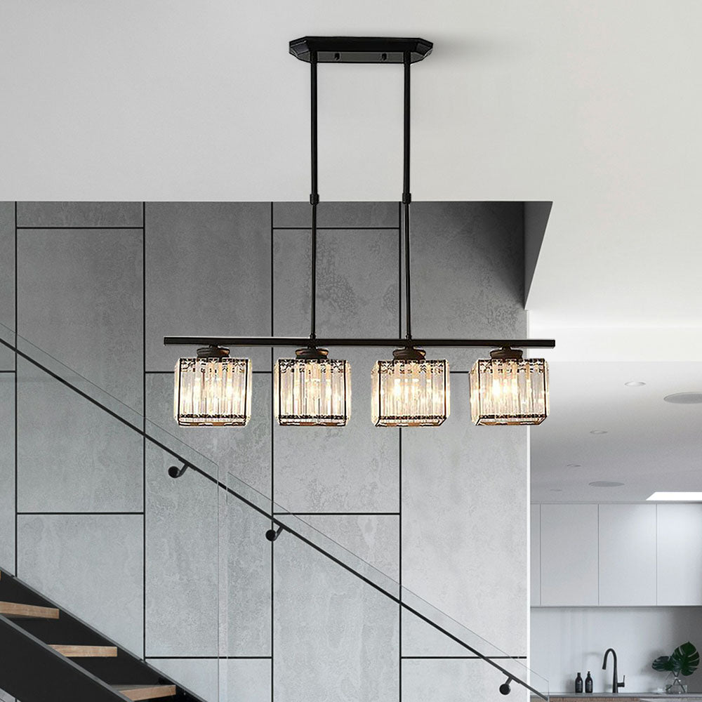 Moderne Art Deco Glazen Hanglampen | Stijlvolle Verlichting voor Keukeneiland of Eettafel – DecoGlow