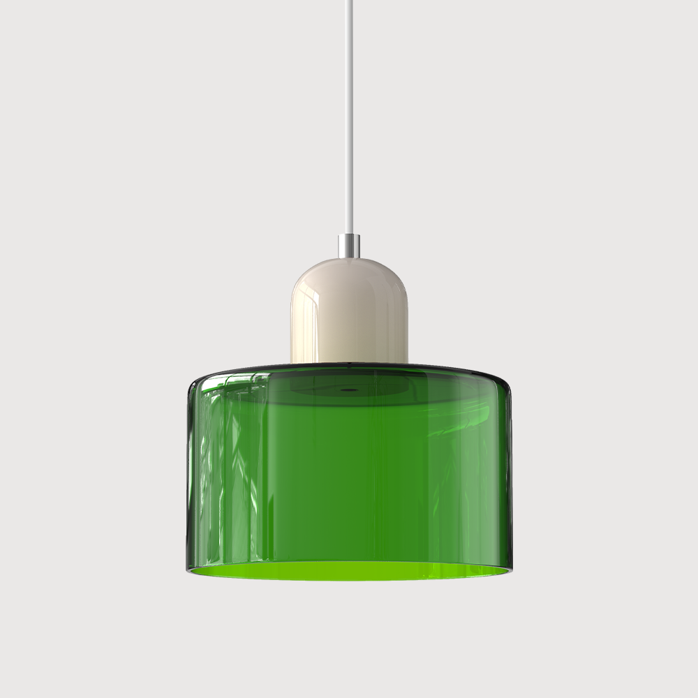Bauhaus Hanglamp van Glas | Creatieve Designlamp in Retro Stijl voor Eetkamer of Woonruimte – BauGlow Pendant