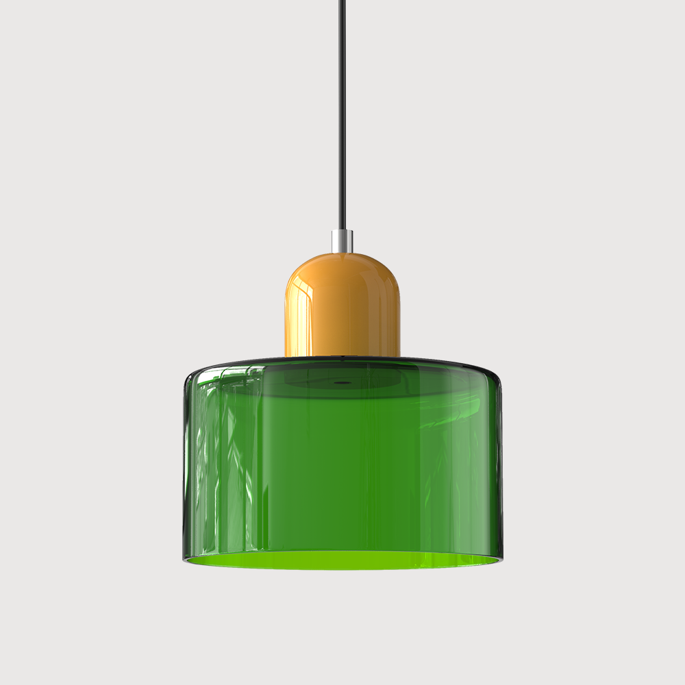 Bauhaus Hanglamp van Glas | Creatieve Designlamp in Retro Stijl voor Eetkamer of Woonruimte – BauGlow Pendant