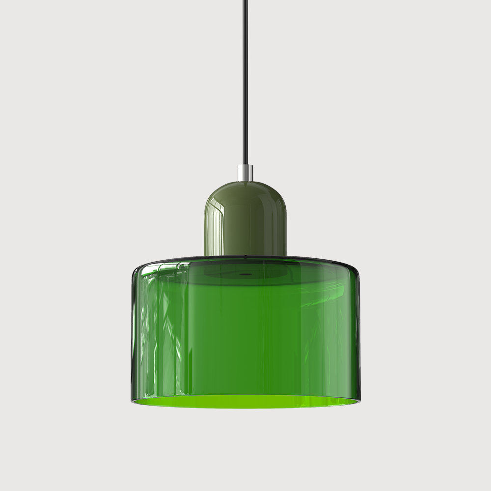 Bauhaus Hanglamp van Glas | Creatieve Designlamp in Retro Stijl voor Eetkamer of Woonruimte – BauGlow Pendant
