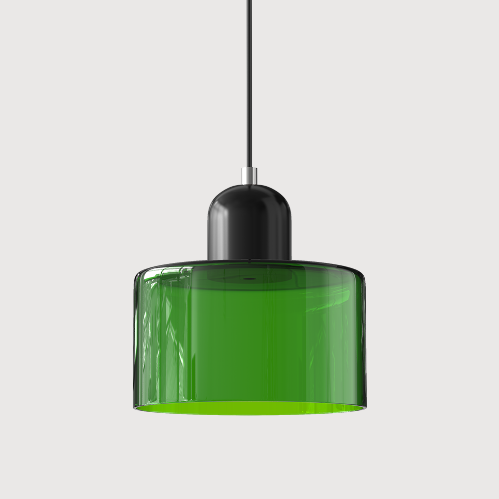 Bauhaus Hanglamp van Glas | Creatieve Designlamp in Retro Stijl voor Eetkamer of Woonruimte – BauGlow Pendant