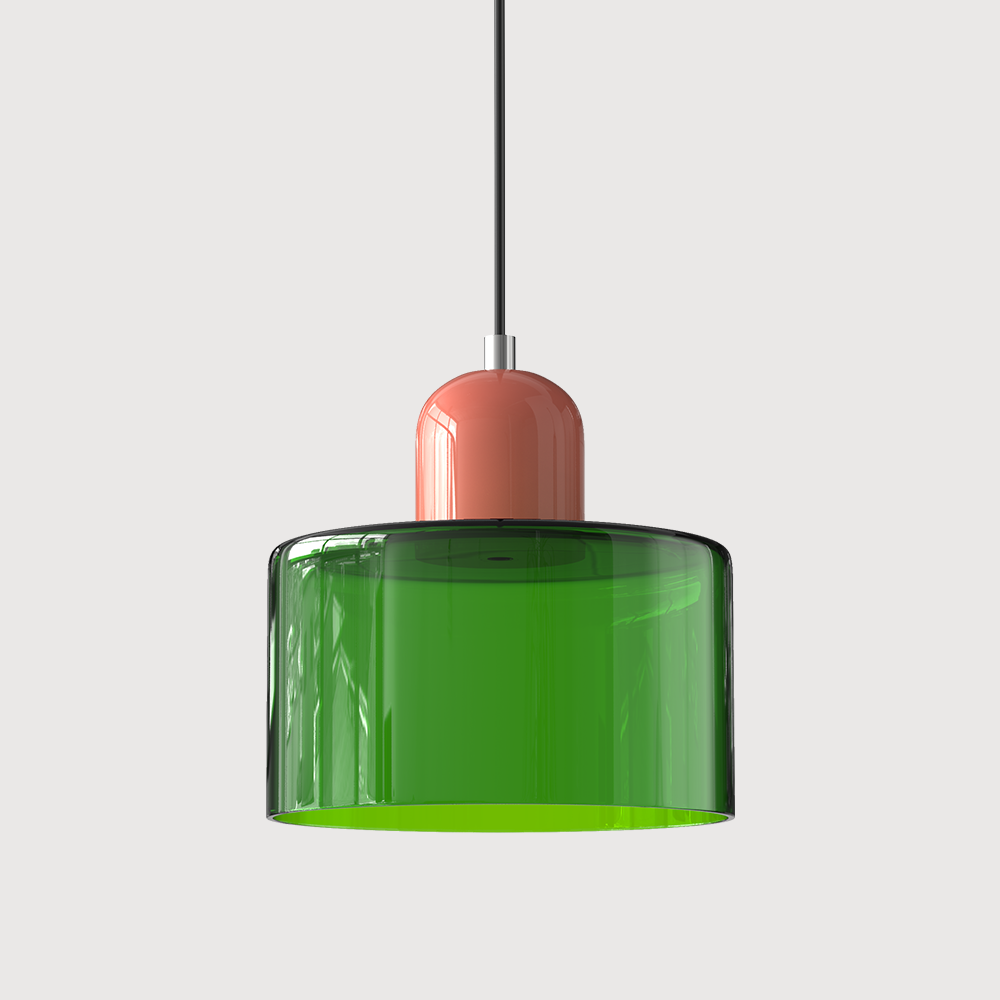 Bauhaus Hanglamp van Glas | Creatieve Designlamp in Retro Stijl voor Eetkamer of Woonruimte – BauGlow Pendant