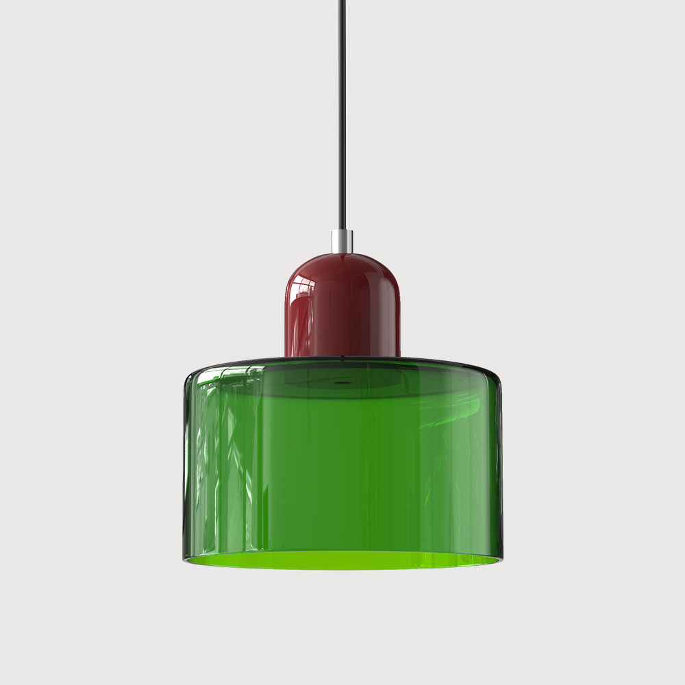 Bauhaus Hanglamp van Glas | Creatieve Designlamp in Retro Stijl voor Eetkamer of Woonruimte – BauGlow Pendant