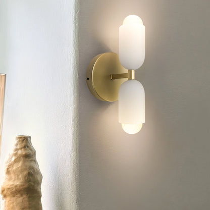 Moderne Dubbele Wandlamp | LED Up & Down Wall Sconce voor Slaapkamer, Hal of Woonkamer – DuoBeam Wall Light