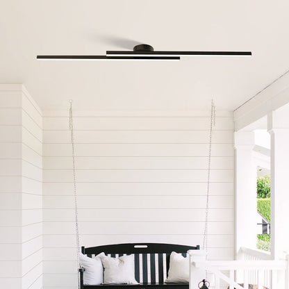 Moderne Aluminium LED Plafondlamp Langwerpig | Semi-Flush Design voor Woonkamer – LineaGlow LED