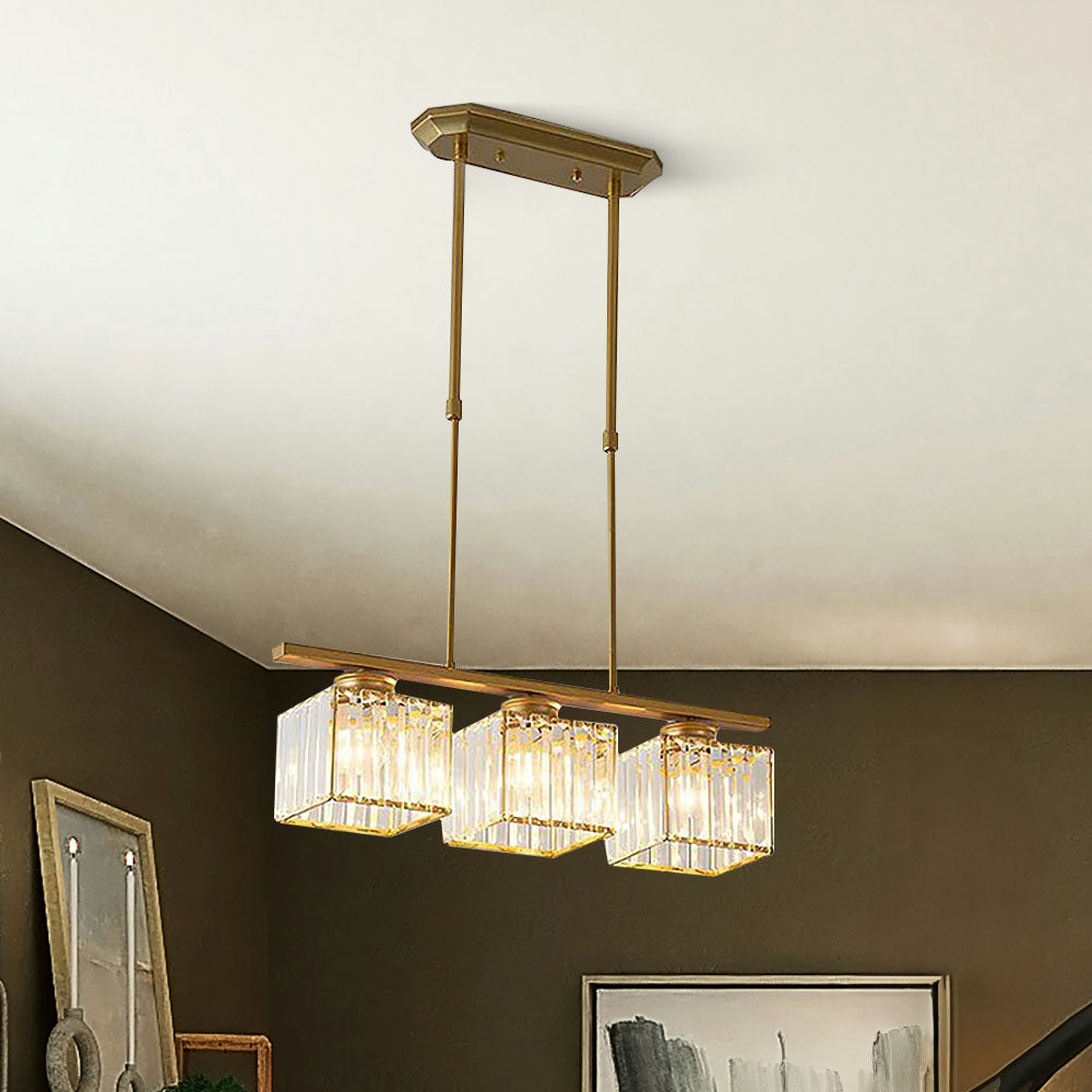Moderne Art Deco Glazen Hanglampen | Stijlvolle Verlichting voor Keukeneiland of Eettafel – DecoGlow
