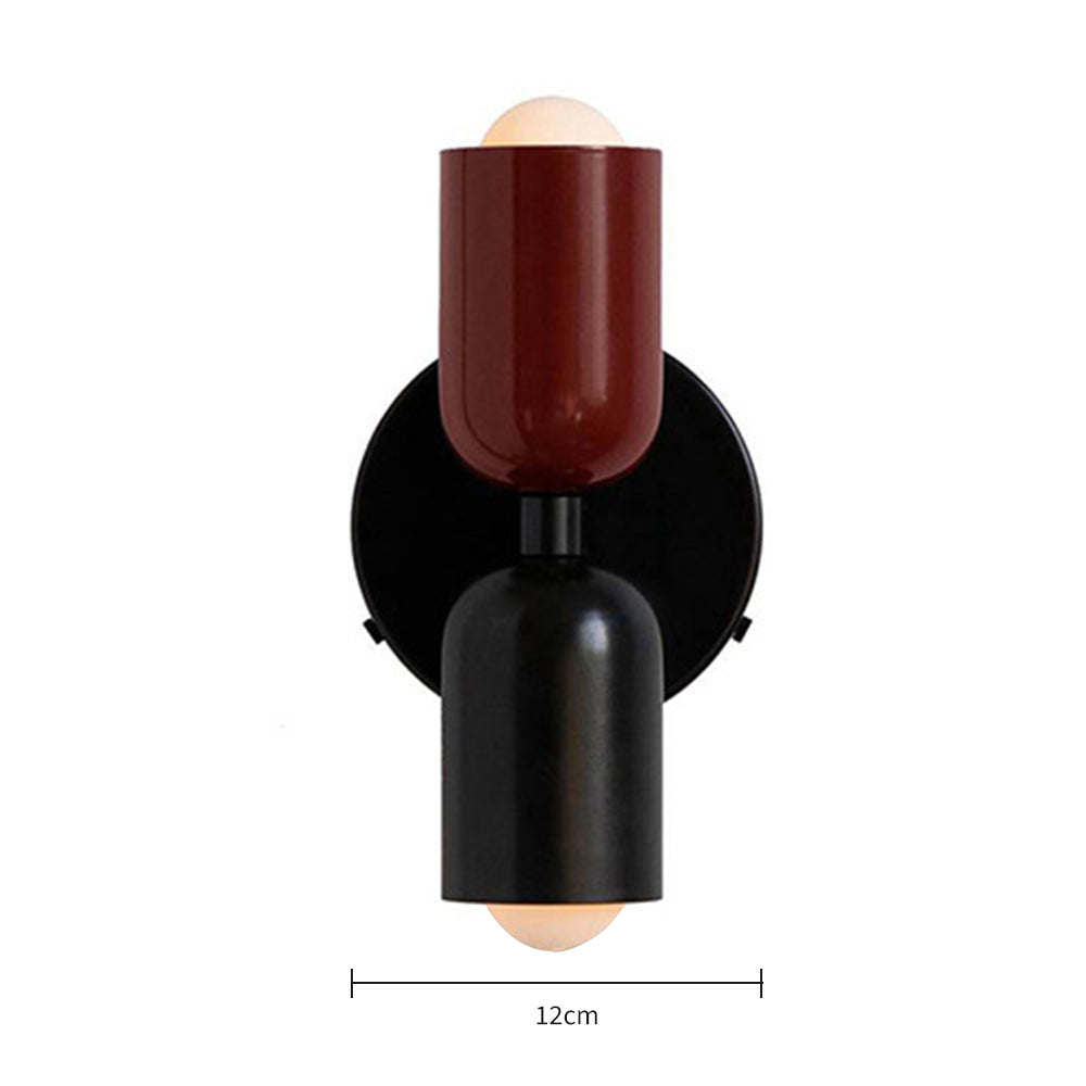 Dubbele Wandlamp in Vintage Stijl | Korte Moderne LED Wandverlichting voor Bijkeuken of Hal – TwinGlow Retro