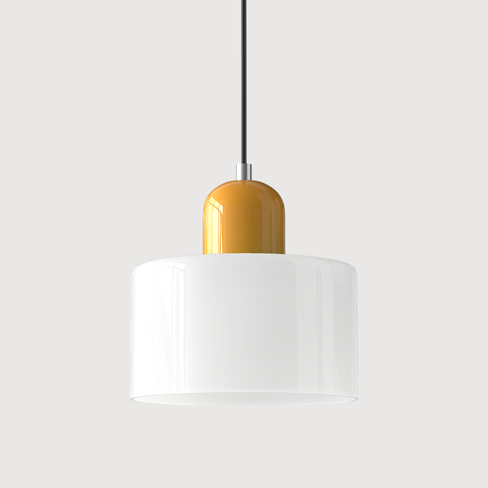Bauhaus Hanglamp van Glas | Creatieve Designlamp in Retro Stijl voor Eetkamer of Woonruimte – BauGlow Pendant