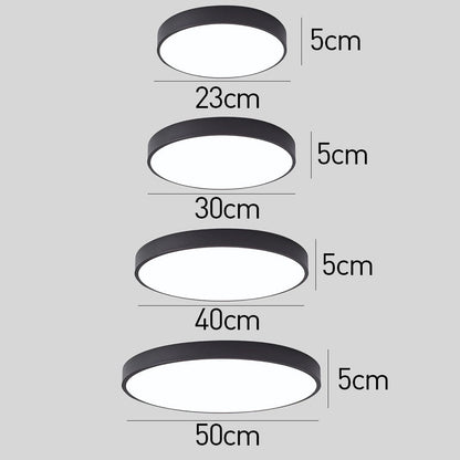 Ronde LED Plafondlamp | Strak Flush Mount Design voor Slaapkamer, Hal of Woonkamer – LumaRing LED