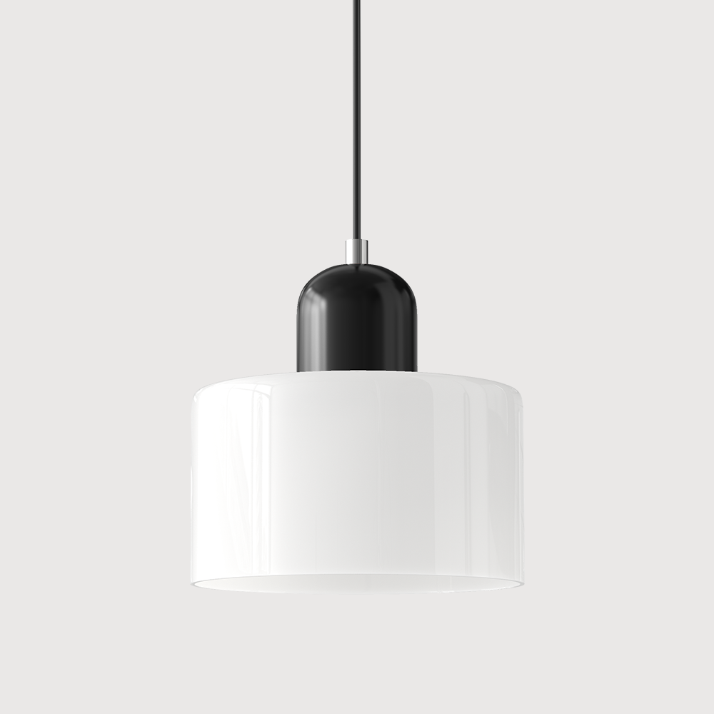 Bauhaus Hanglamp van Glas | Creatieve Designlamp in Retro Stijl voor Eetkamer of Woonruimte – BauGlow Pendant