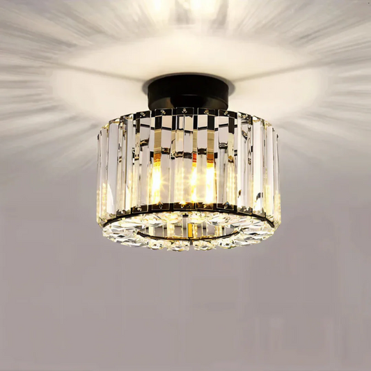 Luxe Kristallen Plafondlamp | Sprankelende LED Verlichting voor Woonkamer, Hal of Slaapkamer – CrystalAura Light