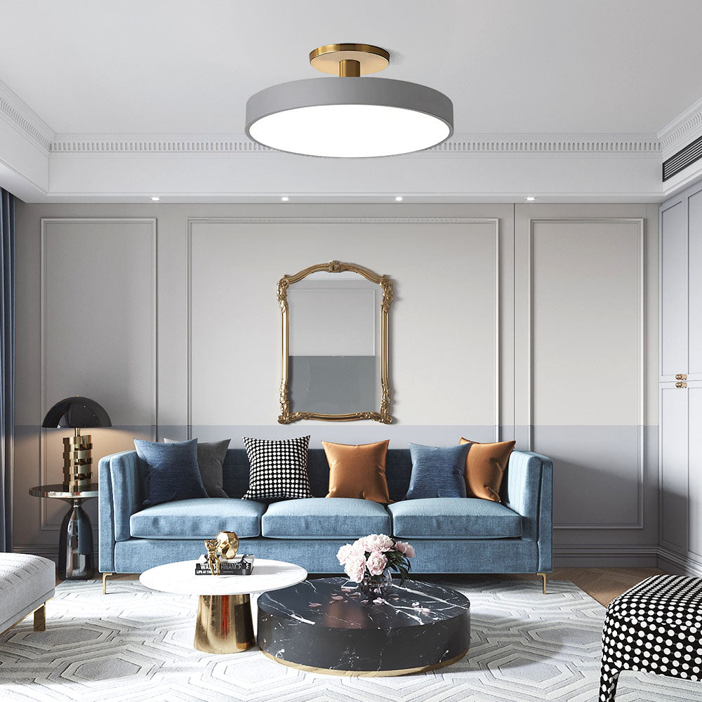 Eenvoudige Ronde Flush Plafondlamp | Minimalistisch LED Design voor Woonkamer of Hal – SimplicityGlow