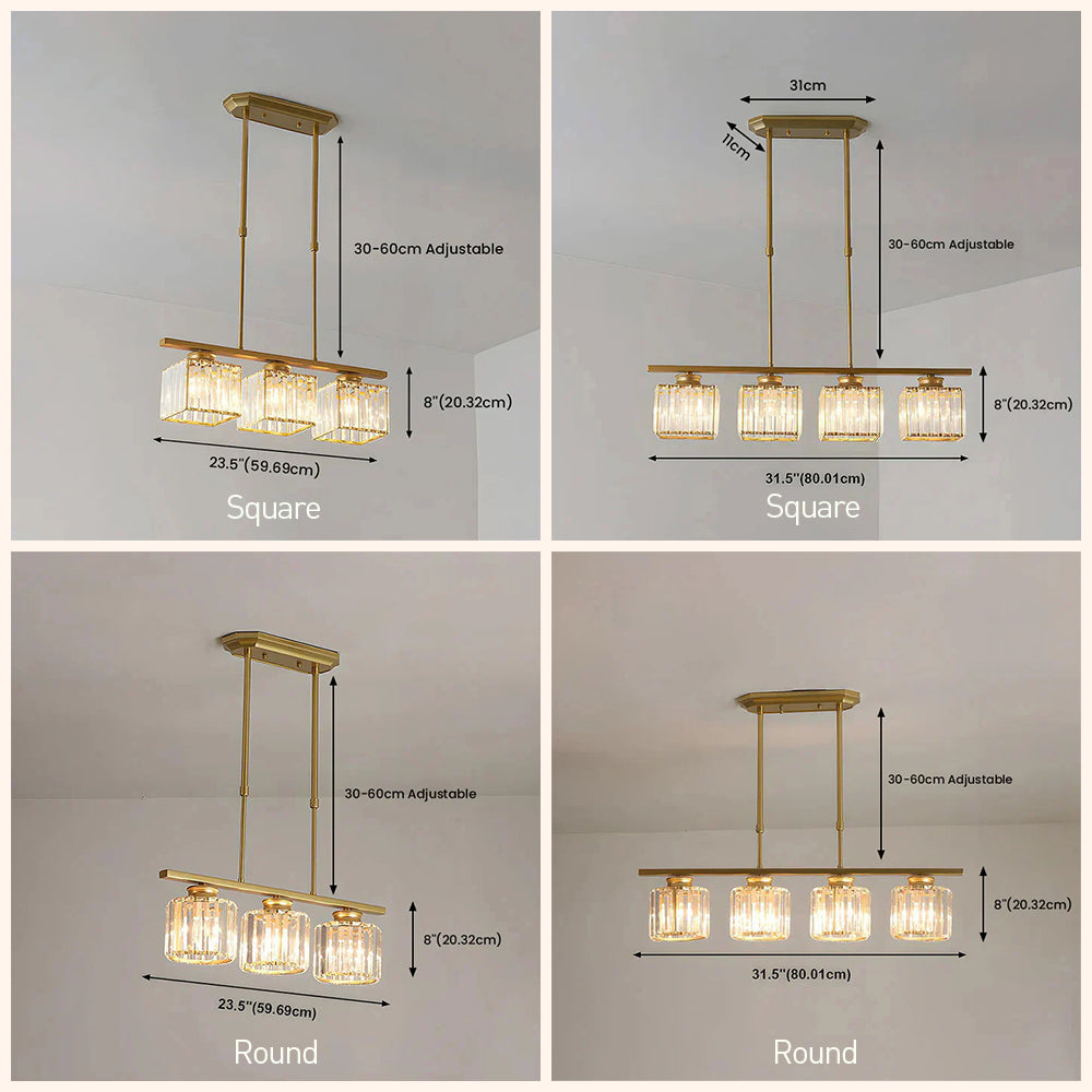 Moderne Art Deco Glazen Hanglampen | Stijlvolle Verlichting voor Keukeneiland of Eettafel – DecoGlow