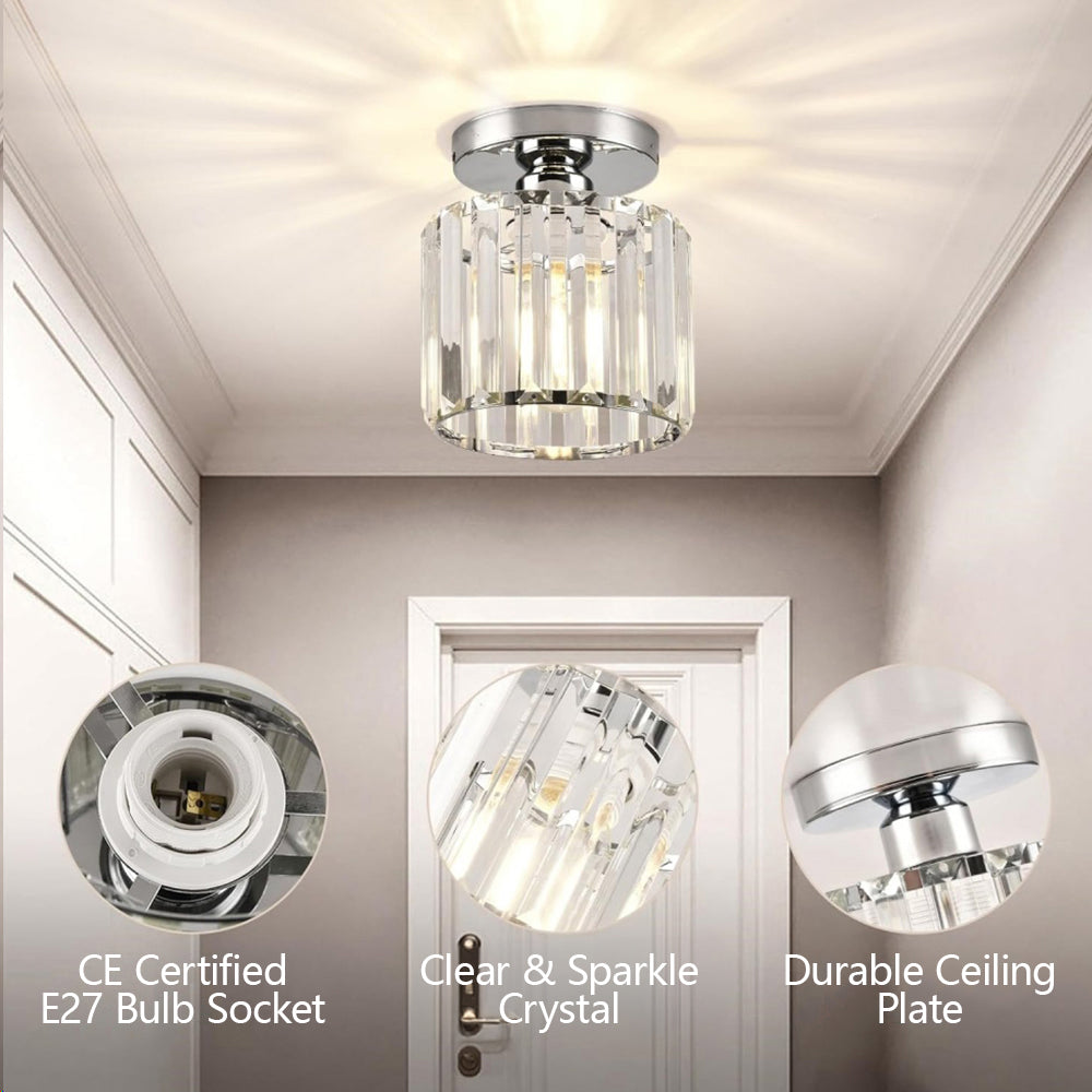 Moderne Plafondlamp met 1 Lichtpunt | Stijlvolle Ganglamp voor Hal of Overloop – SoloGlow