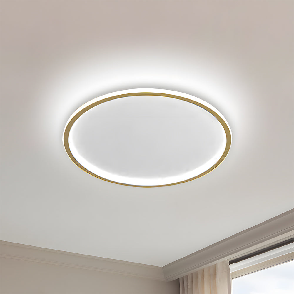 Scandinavische Schijfvormige LED Plafondlamp | Minimalistisch Design voor Woonkamer of Hal – NordDisc Light